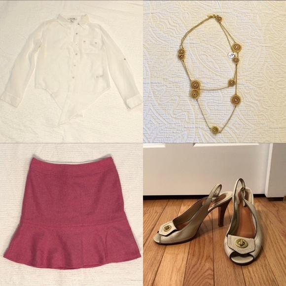 Coach | Tan Leather Buckled Peep-Toe Slingbacks - Picture 8 of 8